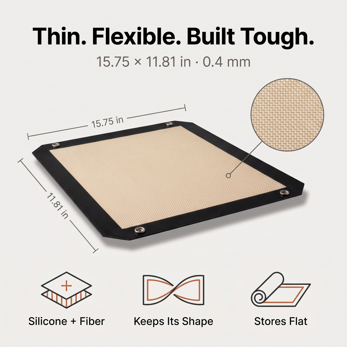 Leakproof Baking Mat That Snaps Into a Tray