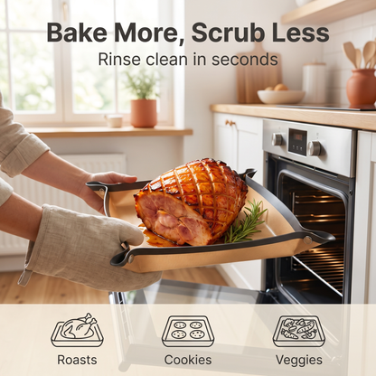 Leakproof Baking Mat That Snaps Into a Tray
